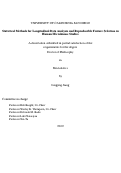 Cover page: Statistical Methods for Longitudinal Data Analysis and Reproducible Feature Selection in Human Microbiome Studies