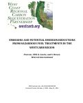 Cover page: Emissions and potential emission reductions from hazardous fuel treatments in the WESTCARB region (including 4 appendices)