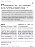 Cover page: Δ<sup>9</sup>-Tetrahydrocannabinol (THC) impairs visual working memory performance: a randomized crossover trial.