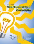 Cover page: Eleventh Annual Graduate Research Symposium, Program, April 24, 2015