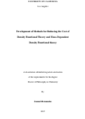 Cover page: Development of Methods for Reducing the Cost of Density Functional Theory and Time-Dependent Density Functional Theory