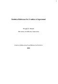 Cover page: Statistical Inference for G-indices of Agreement