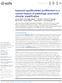 Cover page: Impaired myofibroblast proliferation is a central feature of pathologic post-natal alveolar simplification.