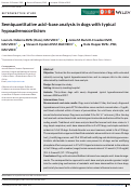 Cover page: Semiquantitative acid–base analysis in dogs with typical hypoadrenocorticism