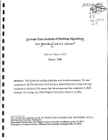 Cover page: Average case analysis of marking algorithms