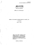 Cover page: SUMMARY OF THE RESEARCH PROGRESS MEETINGS FOR JAN. 1952. (Jan. 10, 17, 24, 31).