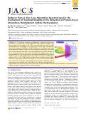 Cover page: Evidence from in Situ X‑ray Absorption Spectroscopy for the Involvement of Terminal Disulfide in the Reduction of Protons by an Amorphous Molybdenum Sulfide Electrocatalyst