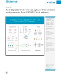 Cover page: An integrated multi-omic analysis of iPSC-derived motor neurons from C9ORF72 ALS patients