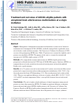 Cover page: Treatment and outcomes of ARUBA-eligible patients with unruptured brain arteriovenous malformations at a single institution.