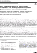 Cover page of Effects of pelvic fixation strategies and multi-rod constructs on biomechanics of the proximal junction in long thoracolumbar posterior instrumented fusions: a finite-element analysis.