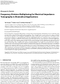 Cover page: Frequency-Division Multiplexing for Electrical Impedance Tomography in Biomedical Applications