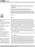 Cover page: Targeted mutagenesis in a human-parasitic nematode