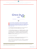 Cover page: Greco in Oz