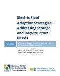 Cover page: Electric Fleet Adoption Strategies – Addressing Storage and Infrastructure Needs