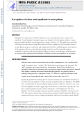 Cover page: Reception of odors and repellents in mosquitoes