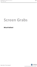 Cover page: Screen Grab