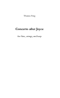 Cover page: Concerto After Joyce