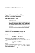 Cover page: Asymptotic pseudotrajectories and chain recurrent flows, with applications