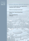 Cover page: A review of performance-based approaches to residential smart ventilation