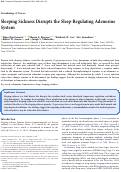Cover page: Sleeping Sickness Disrupts the Sleep-Regulating Adenosine System.