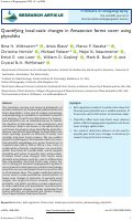 Cover page: Quantifying local-scale changes in Amazonian forest cover using phytoliths