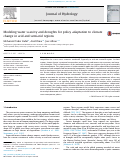 Cover page: Modeling water scarcity and droughts for policy adaptation to climate change in arid and semiarid regions