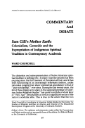 Cover page: Sam Gill's Mother Earth: Colonialism, Genocide and the Expropriation of Indigenous Spiritual Tradition in Contemporary Academia