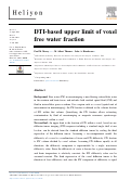 Cover page: DTI-based&nbsp;upper limit of voxel free water fraction