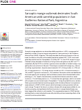 Cover page: Sarcoptic mange outbreak decimates South American wild camelid populations in San Guillermo National Park, Argentina