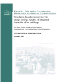 Cover page: Simulation-based assessment of the energy savings benefits of integrated control in office buildings