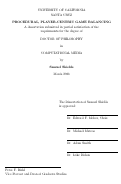 Cover page of Procedural, Player-Centric Game Balancing