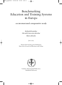 Cover page: Benchmarking Education and Training Systems in Europe An International Comparative Study