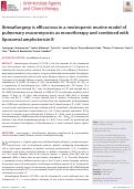 Cover page: Ibrexafungerp is efficacious in a neutropenic murine model of pulmonary mucormycosis as monotherapy and combined with liposomal amphotericin B.