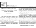 Cover page: A Response to Paul Gronke's blog, "Measuring Turnout Effects of Vote by Mail in California"