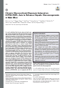 Cover page: Chronic Glucocorticoid Exposure Induced an S1PR2-RORγ Axis to Enhance Hepatic Gluconeogenesis in Male Mice.