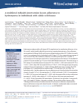 Cover page: A multilevel mHealth intervention boosts adherence to hydroxyurea in individuals with sickle cell disease.