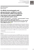 Cover page: An affinity chromatography and glycoproteomics workflow to profile the chondroitin sulfate proteoglycans that interact with malarial VAR2CSA in the placenta and in cancer.