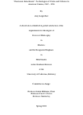 Cover page: "Passionate Detachment": Technologies of Vision and Violence in American Cinema, 1967 - 1974