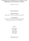 Cover page: Toward a Comprehensive Model for Nahuatl Language Research and Revitalization