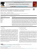 Cover page: Goal-focused Emotion-Regulation Therapy for young adult survivors of testicular cancer: Feasibility of a behavioral intervention