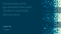Cover page of Characterization of the age-associated intratumoral microbiome in pancreatic adenocarcinoma