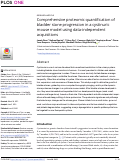 Cover page: Comprehensive proteomic quantification of bladder stone progression in a cystinuric mouse model using data-independent acquisitions