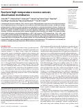 Cover page of Resilient high-temperature reverse osmosis desalination membranes