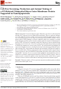 Cover page: Cell-Free Screening, Production and Animal Testing of a STI-Related Chlamydial Major Outer Membrane Protein Supported in Nanolipoproteins.