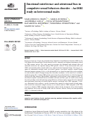 Cover page: Emotional interference and attentional bias in compulsive sexual behaviors disorder - An fMRI study on heterosexual males.