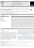 Cover page: Sheets of human retinal progenitor transplants improve vision in rats with severe retinal degeneration