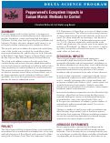 Cover page: Pepperweed's Ecosystem Impacts in Suisun Marsh: Methods for Control