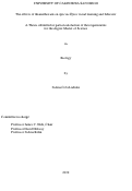 Cover page: The effects of thiamethoxam on Apis mellifera visual learning and behavior