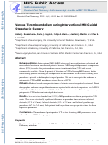 Cover page: Venous Thromboembolism during Interventional MRI-Guided Stereotactic Surgery