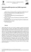 Cover page: International Perspectives on Child-responsive Courts